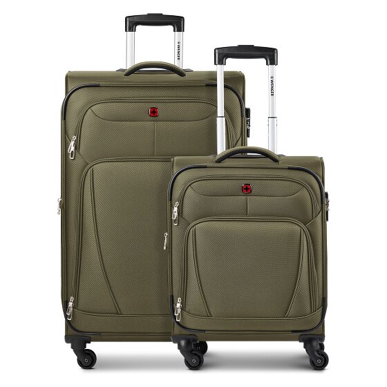 Wenger Beaumont 4-wheel Suitcase Set (S+L) expandable gusset