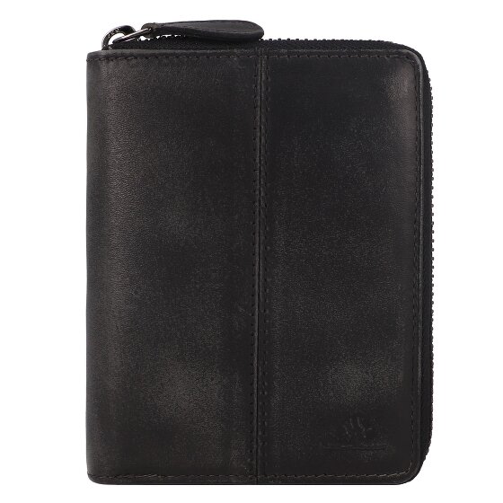 Greenburry Destressed Wallet RFID protection Leather 13 cm