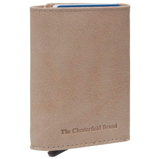 The Chesterfield Brand Antique Buff Credit card case RFID protection Leather 7 cm