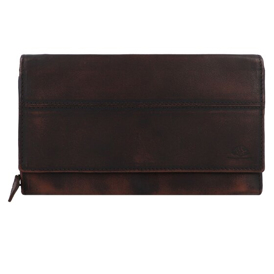 Greenburry Destressed Wallet RFID protection Leather 13 cm