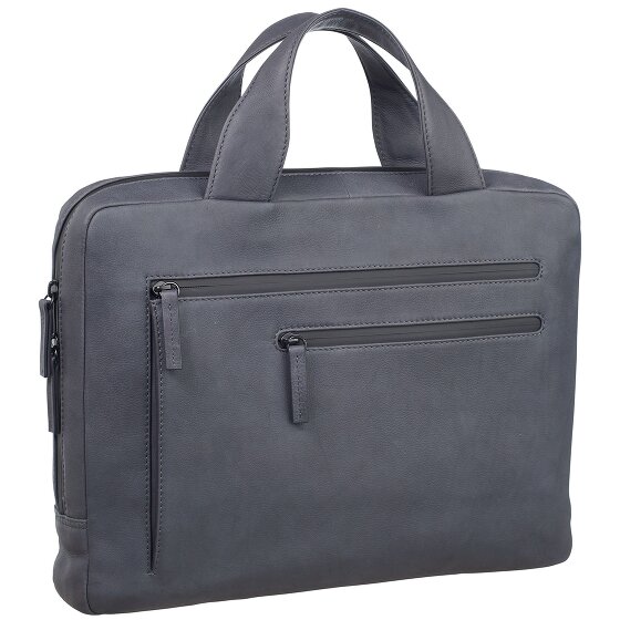 Leonhard Heyden Hague briefcase leather 38 cm laptop compartment