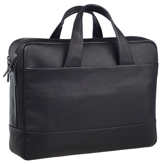 Leonhard Heyden Hamburg briefcase leather 40 cm laptop compartment