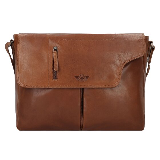 Greenburry Vintage Briefcases Messenger Leather 40 cm Laptop compartment