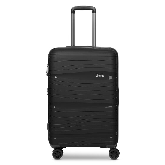 d&n Travel Line 4300-Plus 4 wheels Trolley M 65 cm with expansion pleat