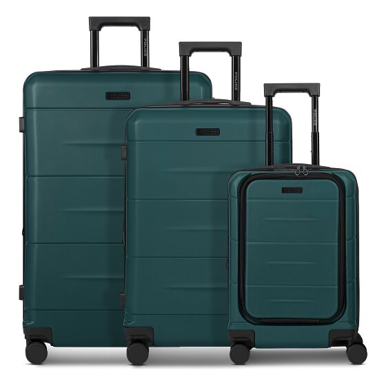 Police London 4 wheels Suitcase set 3-piece Expandable