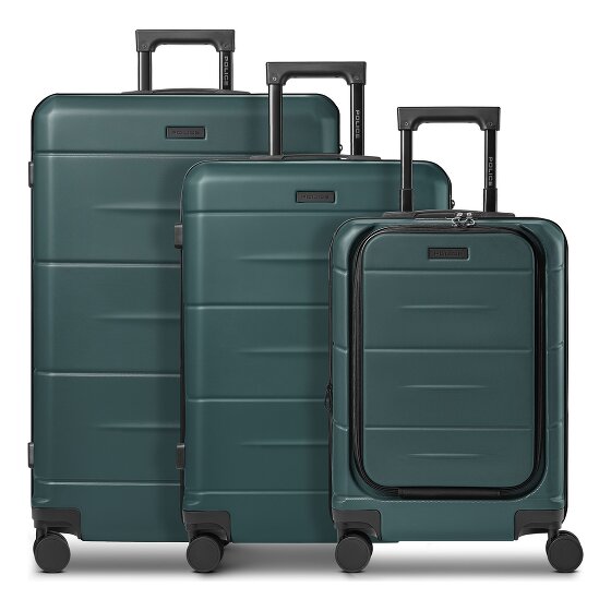 Police London 4 wheels Suitcase set 3-piece Expandable