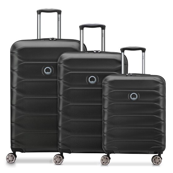 Delsey Paris Meteor 4 wheels Suitcase set 3-piece with expansion pleat