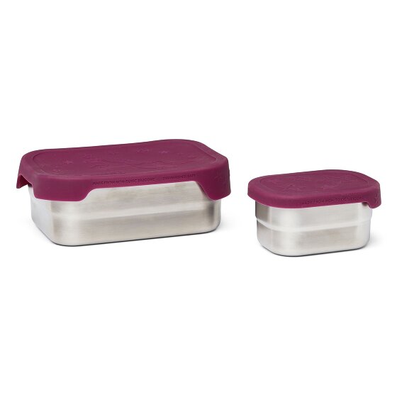 ergobag Stainless steel lunch box set 2pcs 17 cm
