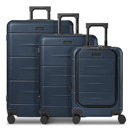 Police London 4 wheels Suitcase set 3-piece Expandable