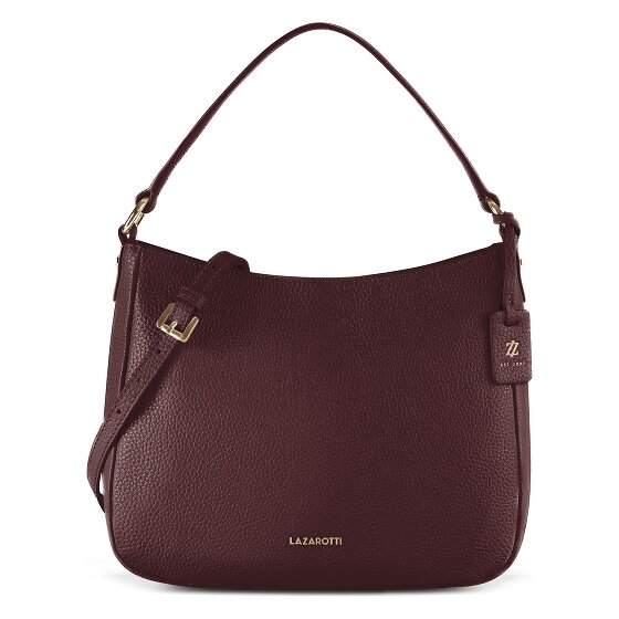 Lazarotti Bologna Leather Hobo Shoulder Bag, Leather, 27 cm