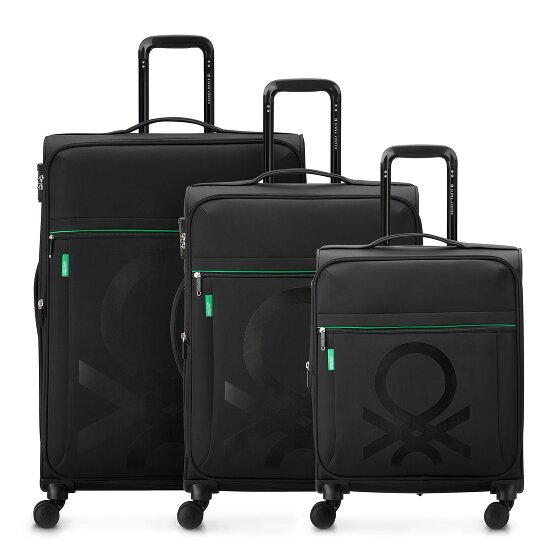Delsey Paris x United Colors of Benetton Color Block 4-wheel suitcase set 3 pcs.
