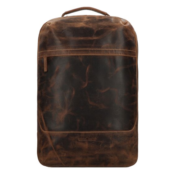 Greenburry Vintage travel backpack leather 48 cm laptop compartment