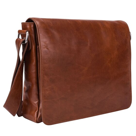 Leonhard Heyden Cambridge Messenger leather 32 cm laptop compartment