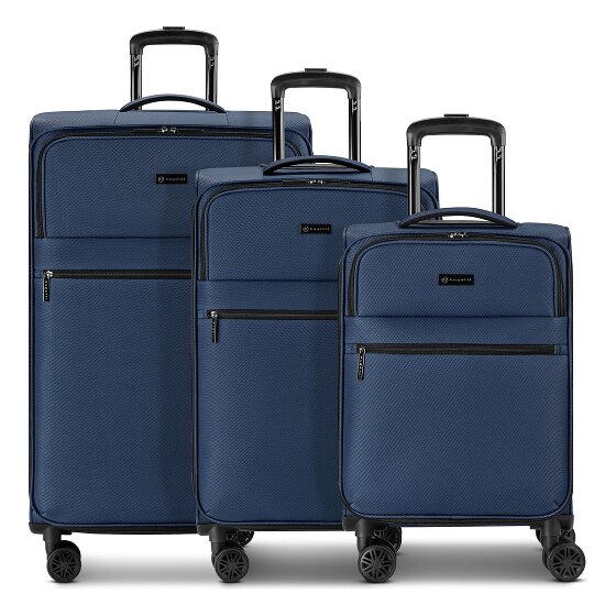 Bugatti Valencia Soft 4 wheels Suitcase set 3-piece Expandable