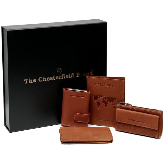 The Chesterfield Brand Credit card holder 4-piece gift set leather 7 cm