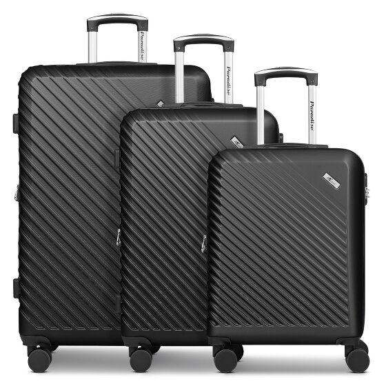 Check.In Paradise 2.0 4 wheels Suitcase set 3-piece with expansion pleat