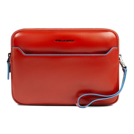 Piquadro Blue Square Shoulder bag Leather 23 cm