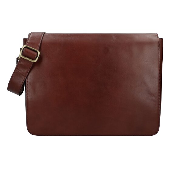 Leonhard Heyden Cambridge Messenger leather 38 cm laptop compartment