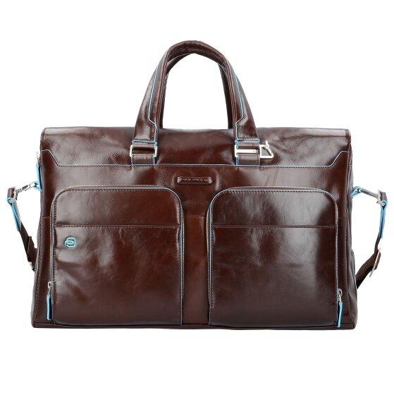 Piquadro Blue Square Weekender travel bag leather 47 cm laptop compartment