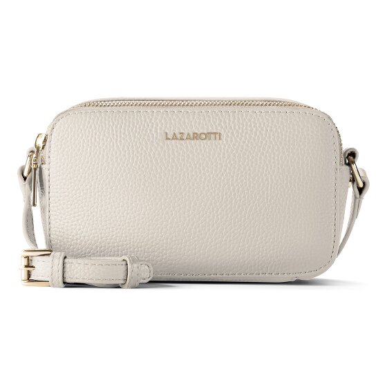 Lazarotti Bologna Leather Shoulder Bag Camera-Bag Leather Double-Zip 18 cm