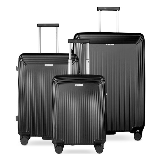 Bugatti Linea 4 wheels Suitcase set 3-piece