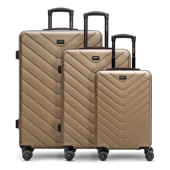 Redolz Essentials 07 3-SET 4 wheels Suitcase set 3-piece