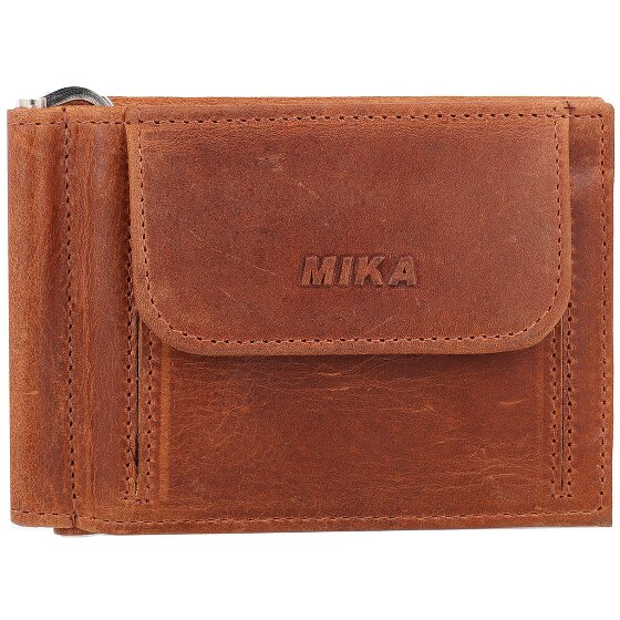 Mika Wallet RFID leather 11 cm with money clip Mika Wallet RFID leather 11 cm with money clip
