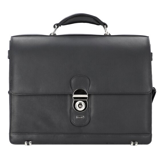 Alassio Monza briefcase leather 38 cm laptop compartment