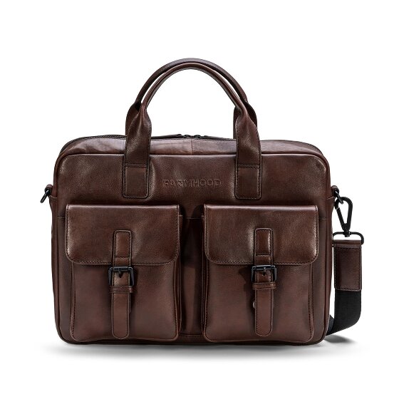 Farmhood Memphis Briefcase Leather 39 cm Laptop compartment Farmhood Memphis Briefcase Leather 39 cm Laptop compartment