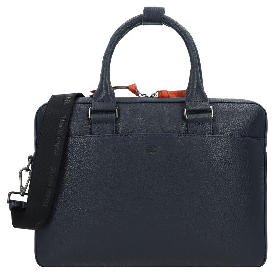Braun Büffel Novara briefcase leather 38 cm laptop compartment