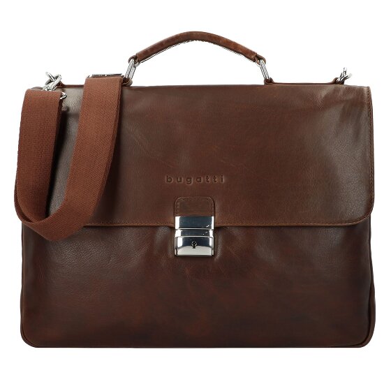 Bugatti Romano briefcase leather 40 cm laptop compartment