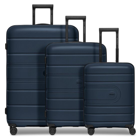 Redolz Essentials 11 4 wheels Suitcase set 3-piece with expansion pleat