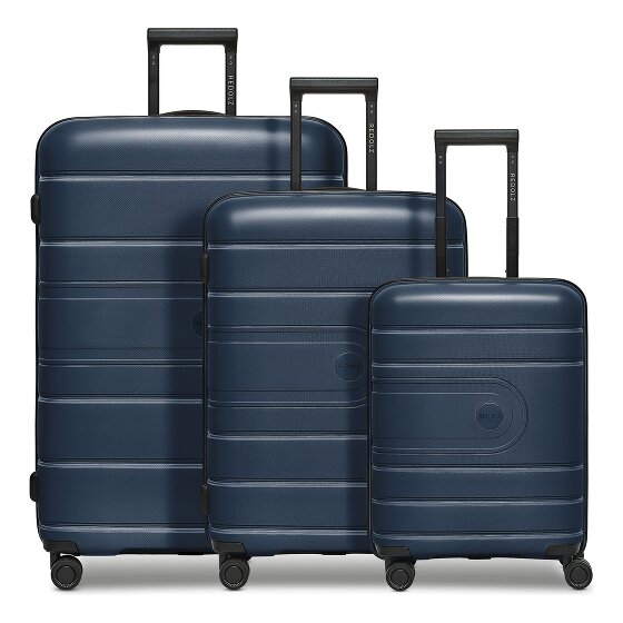 Redolz Essentials 11 4 wheels Suitcase set 3-piece with expansion pleat