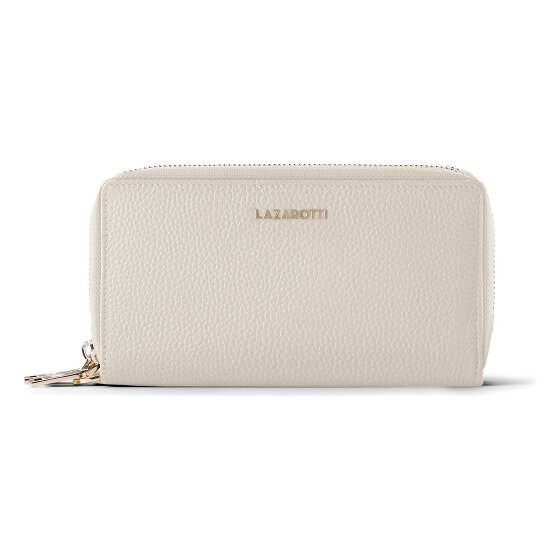 Lazarotti Bologna Leather XL Double Zip-Around Wallet, RFID-Protected, 20 cm