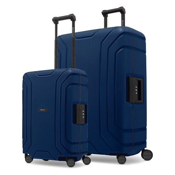Redolz Essentials 15 4-wheel 15 Suitcase set S+L with Three-Point Lock
