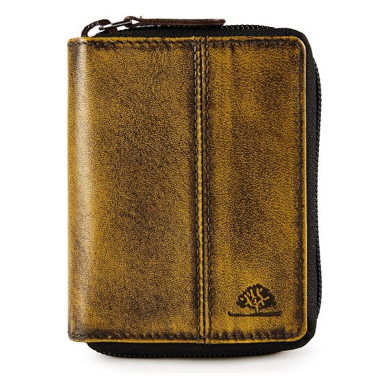 Greenburry Destressed Wallet RFID protection Leather 10.5 cm