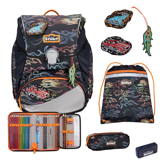 Scout Alpha Safety Light School bag set 5-piece
