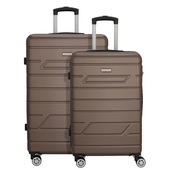 Nowi Bergamo 4 wheels Suitcase set 2-piece
