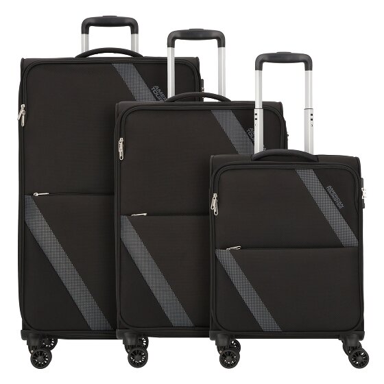American Tourister Star Max 4 wheels Suitcase set 3-piece with expansion pleat