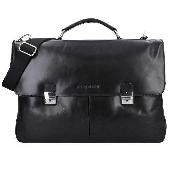 Bugatti Romano Briefcase Genuine Leather 44 cm Laptop compartment