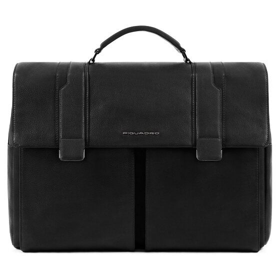 Piquadro Kobe briefcase leather 42 cm laptop compartment