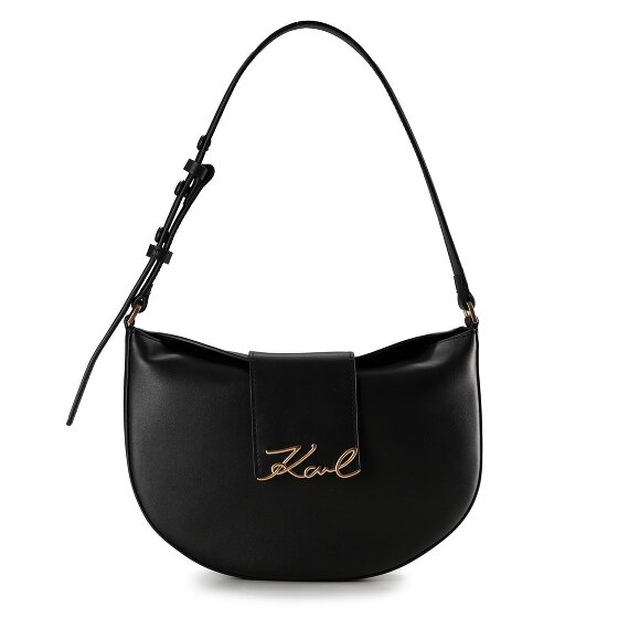 Karl Lagerfeld Signature Shoulder Bag Leather 27 cm