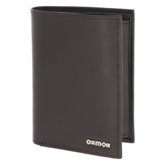 oxmox Leather Wallet RFID protection Genuine Leather 10 cm