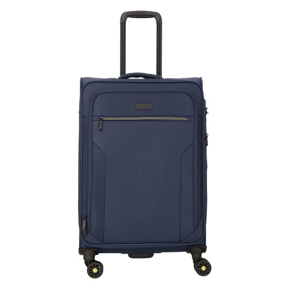 d&n Travel Line 9704 4 wheels Trolley M 68 cm with expansion pleat
