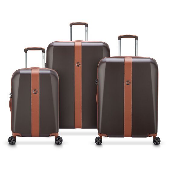 Delsey Paris Promenade Hard 2.0 4 wheels Suitcase set 3-piece with expansion pleat