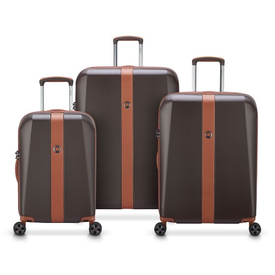 Delsey Paris Promenade Hard 2.0 4 wheels Suitcase set 3-piece with expansion pleat