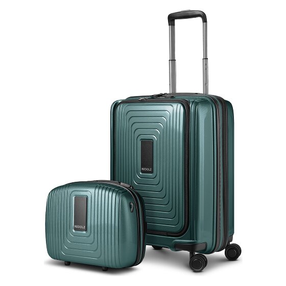 Redolz Essentials 14 suitcase set 2 pcs. cabin trolley with stretch fold + beauty case