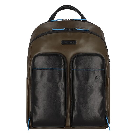 Piquadro Blue Square Revamp backpack RFID leather 39 cm laptop compartment
