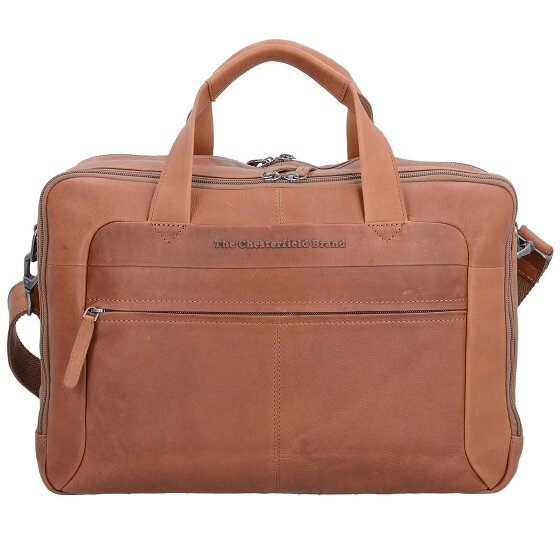 The Chesterfield Brand Wax Pull Up Briefcase Leather 44 cm Laptop compartment