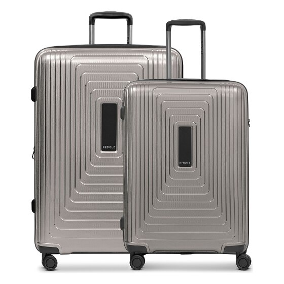 Redolz Essentials 14 4 wheels Suitcase set 2-piece with expansion pleat
